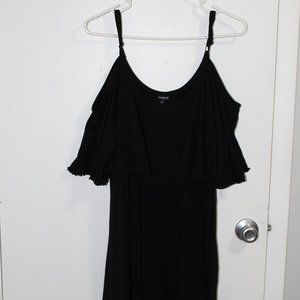 Torrid Off The Shoulder Black Above the Knee Dress